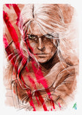 The Witcher 3 Ciri  | Lámina de ilustración digital | Fran Gandia Art